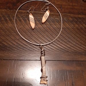 Necklace and earrings set